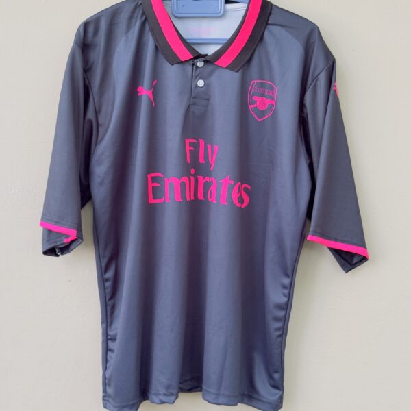 ARSANEL 2017-18 THIRD KIT OZIL FIVESLEEVE POLO