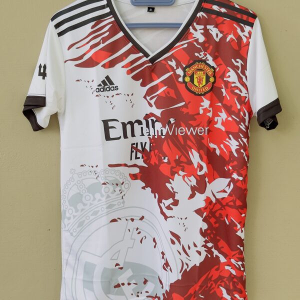 REAL MADRID AND MANCHESTER UNITED COLLABORATION RONALDO HALFSLEEVE