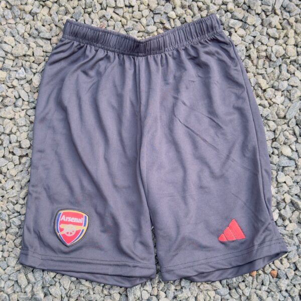 ARSENAL BLACK TWO SIDE EMBROIDERY SHORTS