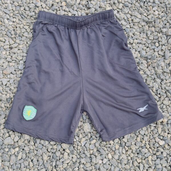 SPORTING BLACK TWO SIDE EMBROIDERY SHORTS
