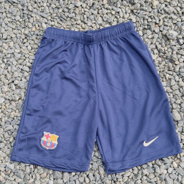 BARCELONA NAVY BLUE TWO SIDE EMBROIDERY SHORTS