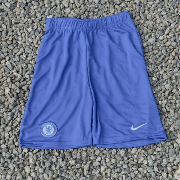 CHELSIA BLUE TWO SIDE EMBROIDERY SHORTS