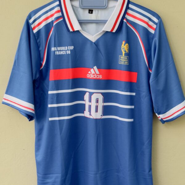 FRANCE 1998 HOME KIT ZIDANE POLO