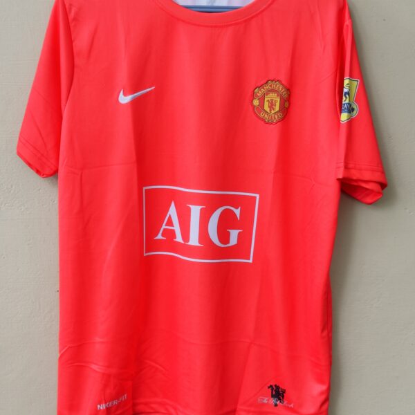 MANCHESTER UNITED 2008 HOME KIT RONALDO HALFSLEEVE EMBROIDERY