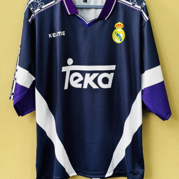 REAL MADRID 1997-98 TRAINING KIT ZIDANE FIVESLEEVE POLO