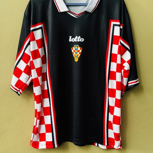 CROATIA 1998 AWAY SUKER FIVESLEEVE POLO