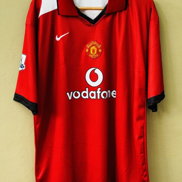 Manchester United 2004/05 Home FIVESLEEVE POLO EMBROIDERY