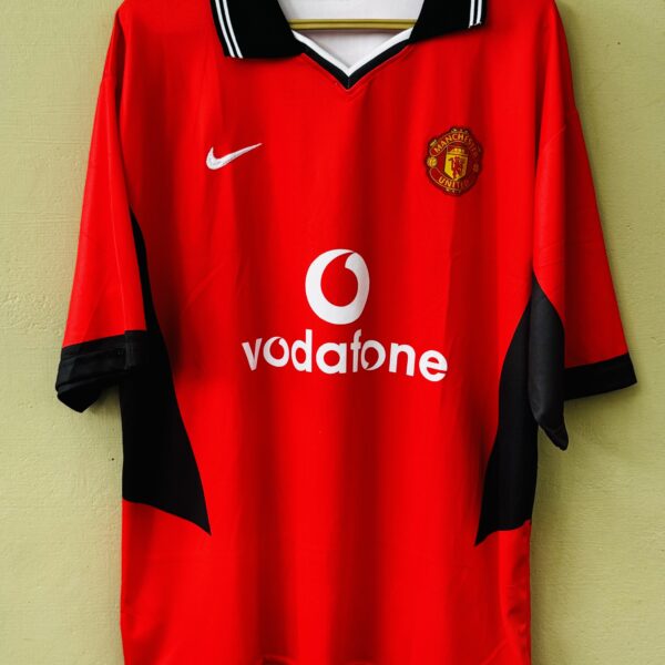 MANCHESTER UNITED 2003 HOME ROONEY FIVESLEEVE POLO EMBROIDERY