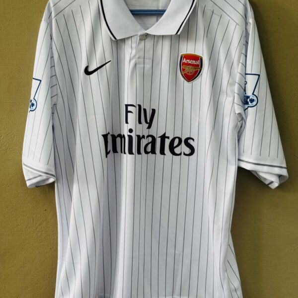 ARSANEL 2009-10 THIRD KIT FABREGAS FIVESLEEVE POLO EMBROIDERY