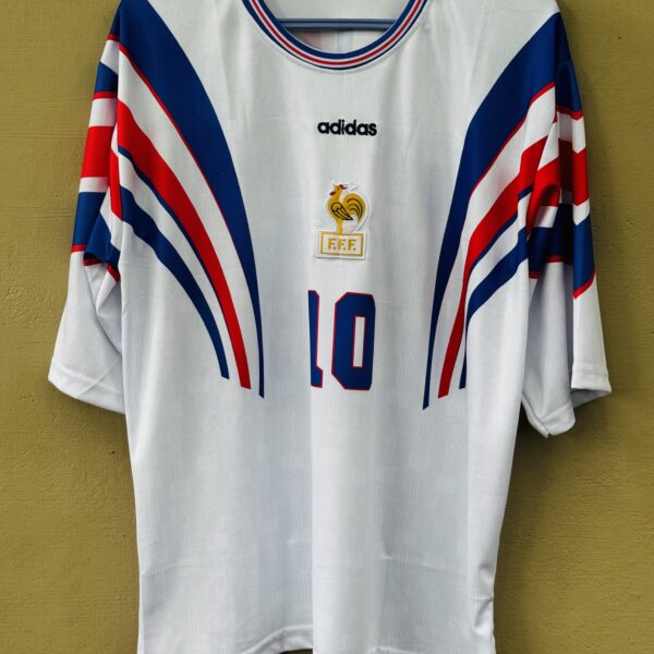 FRANCE 1996 AWAY KIT ZIDANE FIVESLEEVE EMBROIDERY